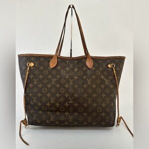 Louis Vuitton Brown Monogram Canvas Neverfull GM Tote Bag